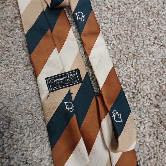 Christian Dior Striped Tie - Picture 5 of 6